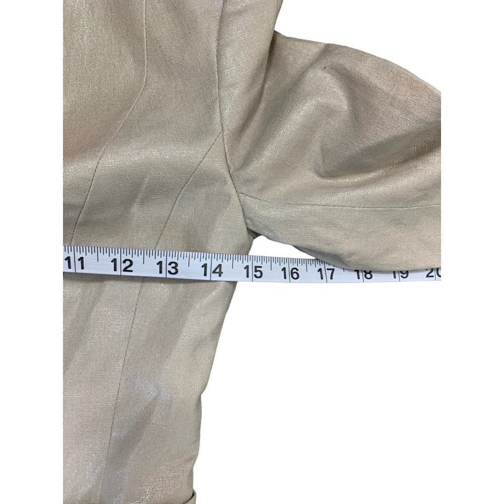 H&M Women's Metallic Light Grey Blazer - Picture 4 of 5